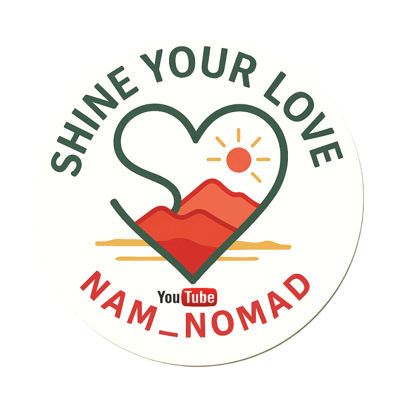 Shine Your Love Nam Nomad Stickers